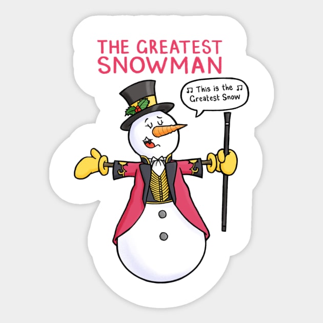 The Greatest Snowman Sticker by CarlBatterbee